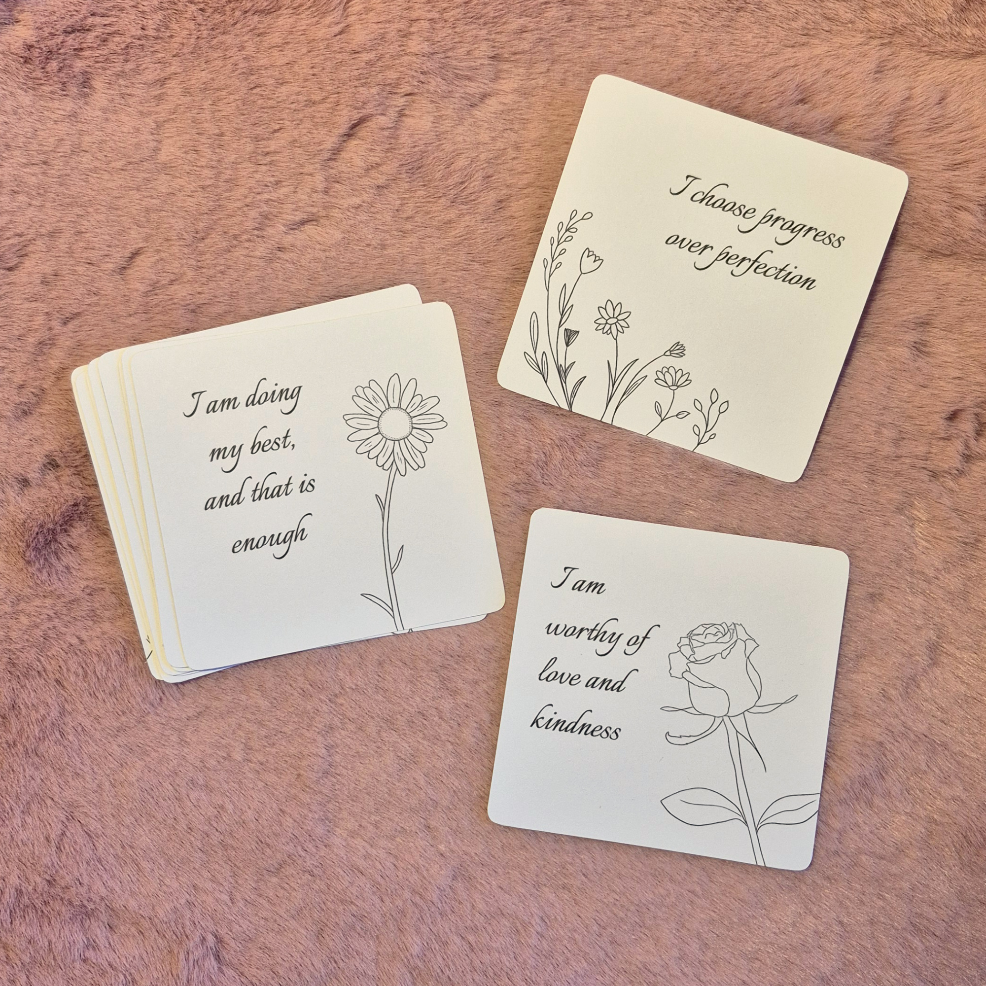 Affirmation card set