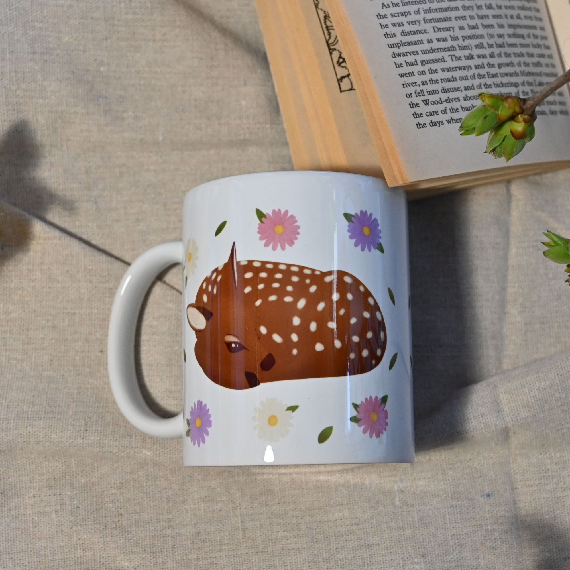Fawn spring mug